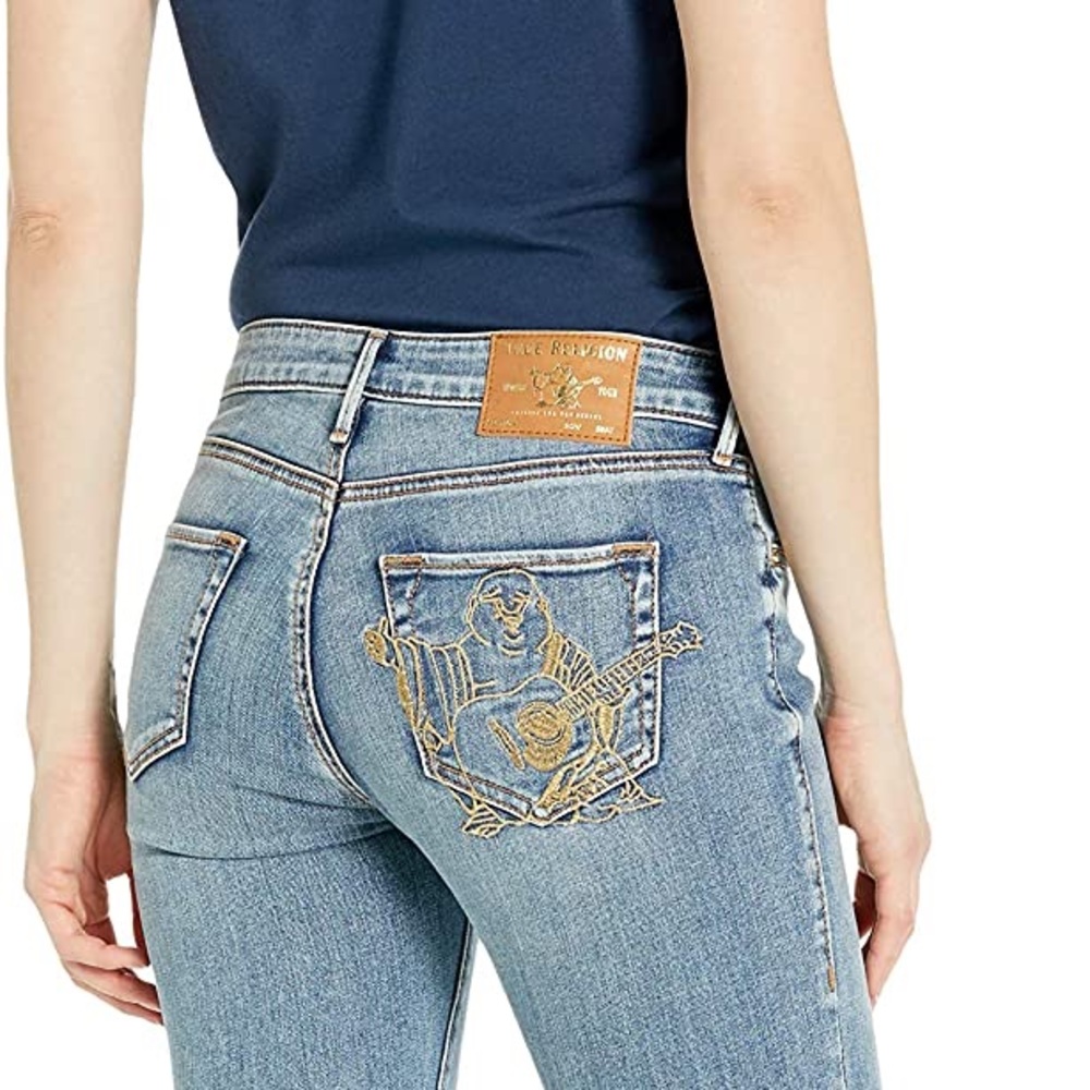 True Religion Jennie Buddha Back Pocket Skinny Jeans - Picture 4 of 10